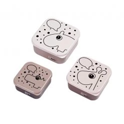 Done By Deer Contour Dots Snack Box Set 3pc - Powder