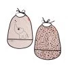 Done By Deer Bibs & Clothing Elphee Pocket Bib - Powder (2pk)
