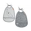 Done By Deer Elphee Pocket Bib - Grey (2pk) Bibs & Clothing