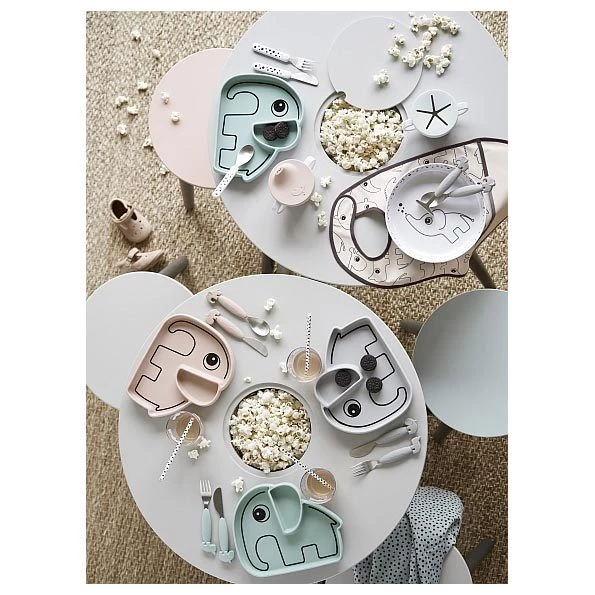 Done By Deer Stick & Stay Silicon Plate β Elphee Grey