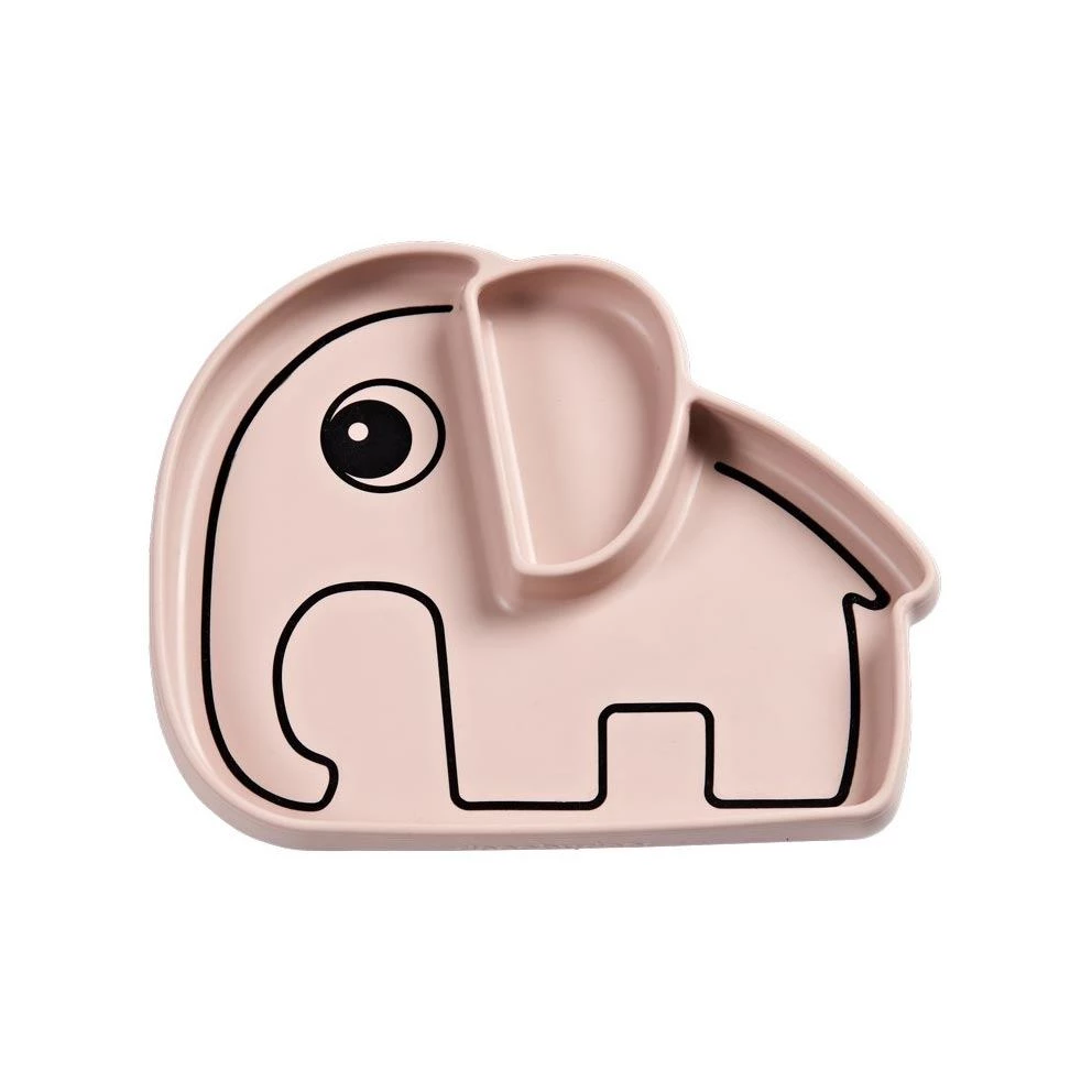 Done By Deer Dining & Aprons Stick & Stay Silicon Plate β Elphee Powder