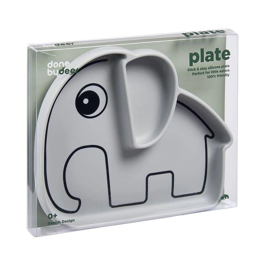 Done By Deer Stick & Stay Silicon Plate β Elphee Grey