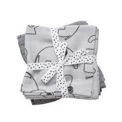 Done By Deer Contour Swaddle 2pk - Grey