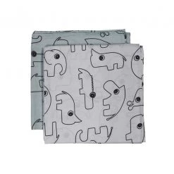 Done By Deer Contour Swaddle 2pk - Grey