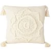 Stoneleigh & Roberson Coastal Lotus Embroidered Tassel Cushion (45cm)