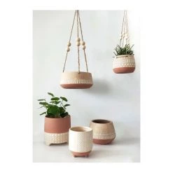 Urban Products Kyra Squat Planter - Terracotta (11.5cm) VASES & PLANTERS