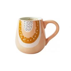 Urban Products Valentines Day Woodstock Rainbow Dot Mug - Choose Joy