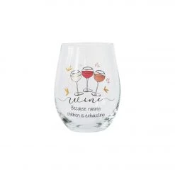 Urban Products Stemless Wine Glass - Raising Children Is Exhausting