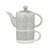 Leaf & Bean Reactive Glaze Teapot For One With Infuser (500ml)