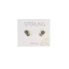 Sterling Fantail Stud Earrings