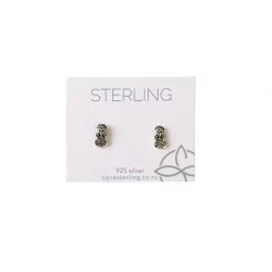 Sterling Tiki Stud Earrings