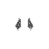 Sterling Silver Fern Stud Earrings