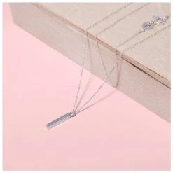 Republic Road Fine Line Necklace - Silver