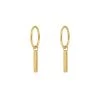 Republic Road Mini Musing Fine Line Sleeper Earrings - Gold