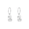Republic Road Valentines Day Mini Musing Mirer Sleeper Earrings - Silver