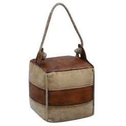 Rembrandt Fine Arts Canvas & Leather Stripe Door Stop MEN'S GIFTS