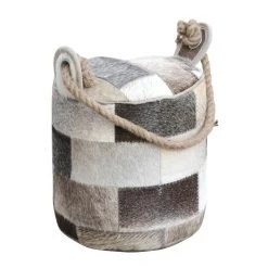 Rembrandt Fine Arts Goat Hide Patchwork Door Stop - Round Women's Gifts - Over $50