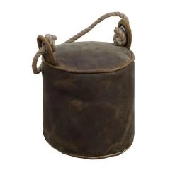 Rembrandt Fine Arts Old Leather Door Stop - Round