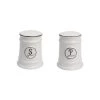 T&G Pride Of Place Salt & Pepper Shakers – White Country Style