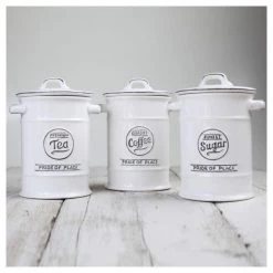 T&G Pride Of Place Tea Jar - White