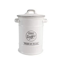 T&G Pride Of Place Sugar Jar - White Country Style