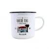 Moana Road Kiwiana Enamel Mug - Haere Mai Camping Ground