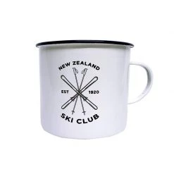 Moana Road Enamel Mug - NZ Ski Club Kiwiana