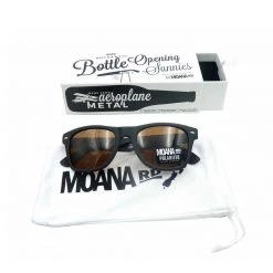 Moana Road Valentines Day Bottle Opening Sunnies - Black/Brown
