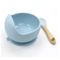 Moana Road Silicone Suction Bowl & Spoon - Blue Dining & Aprons