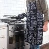 Moana Road Recipe Apron & Mitt Set - Black Kiwiana