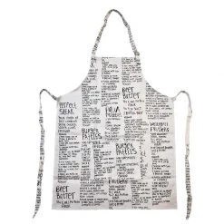 Moana Road Recipe Apron & Mitt Set - White Kiwiana