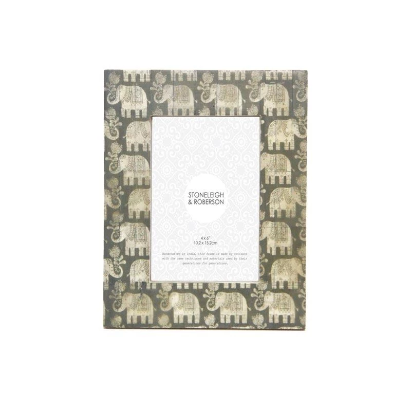 Stoneleigh & Roberson Elephant Bone Photo Frame β 4x6β