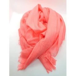 Davis Lester Soft Bamboo Scarf – Coral