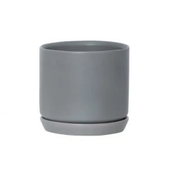Potted VASES & PLANTERS Oslo Planter Large - Grey Fog