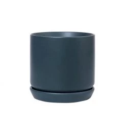 Potted Oslo Planter - Muted Navy Restocked