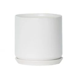 Potted Monochrome Oslo Planter - White