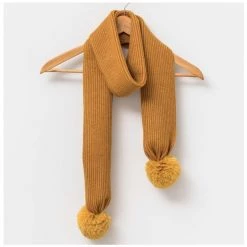 Stella & Gemma Marigold Fur Pom Pom Scarf