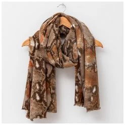 Stella & Gemma Snake Rust Scarf SCARVES, CLOTHING & FASHION ACCESSORIES