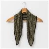 Stella & Gemma Sage Cheetah Square Scarf SCARVES, CLOTHING & FASHION ACCESSORIES