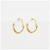 Stella & Gemma Metallics Kiara Gold Hoop Earrings
