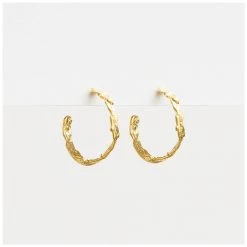 Stella & Gemma Metallics Kiara Gold Hoop Earrings