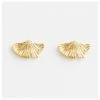Stella & Gemma Gold Ginko Earrings