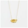 Stella & Gemma Metallics Gold Ginko Necklace