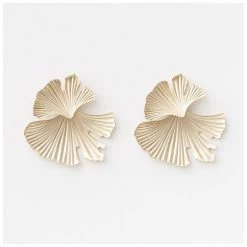 Stella & Gemma Last Chance - Final Few Reflection Fan Earrings - Pewter