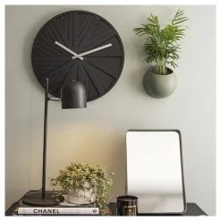 Karlsson Slides Black Wall Clock (40cm)