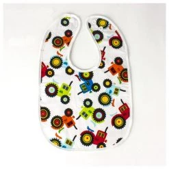 Elephant Ollie Large Baby Bib โ Tractors Kiwiana