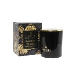 Amoura Luxury Fragrant Candle - Rich Myrrh & Rosewood Andles