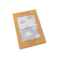 Emotion & Kids Grey Cloud Muslin Face Washers (2pk) BABY & TODDLER GIFTS
