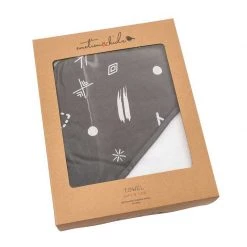 Emotion & Kids GIRLS GIFTS Charcoal Doodle Hooded Towel