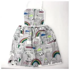 Elephant Ollie Retro Cotton Kids Apron โ Cats & Rainbows Kiwiana